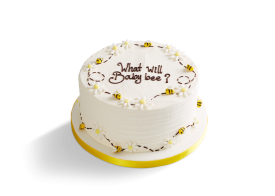 Baby Bee Reveal Cake