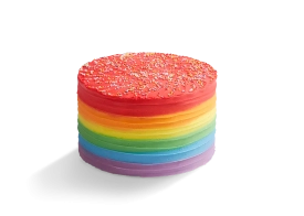 Rainbow Frosting Cake