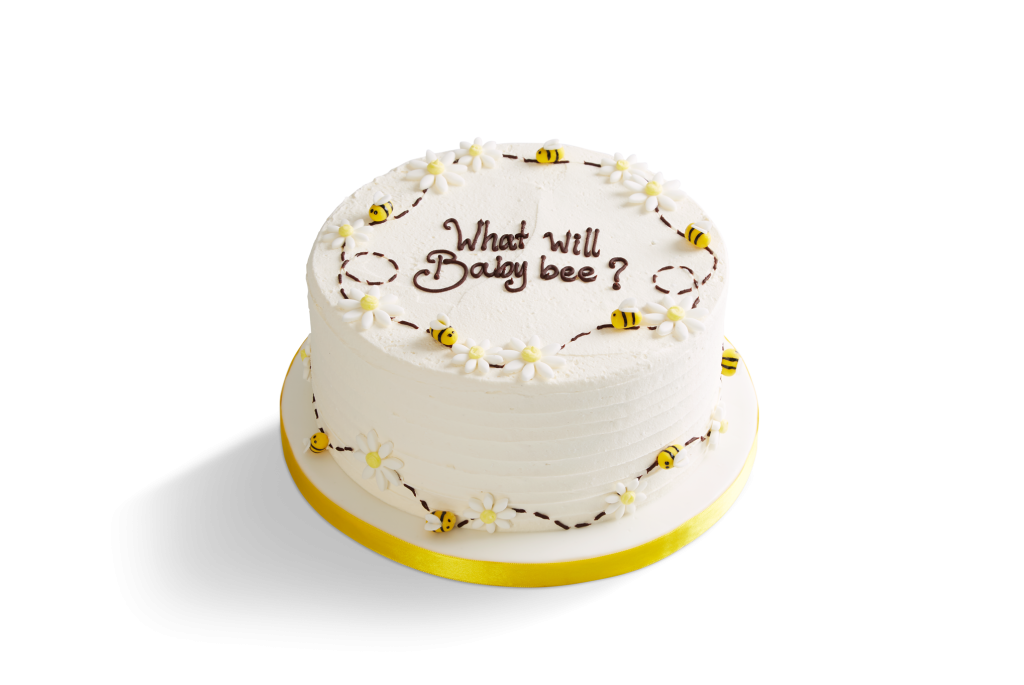 Baby Bee Reveal Cake