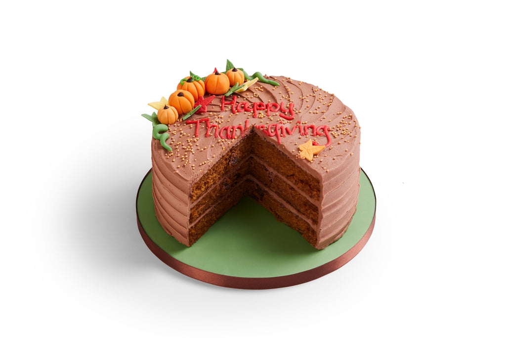 Thanksgiving Pumpkin Chocolate Chip Cake