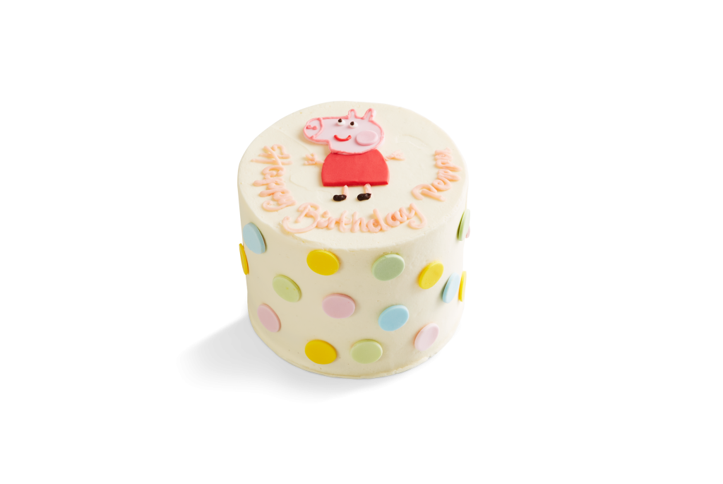 Peppa Pig Polka Dot Rainbow Cake