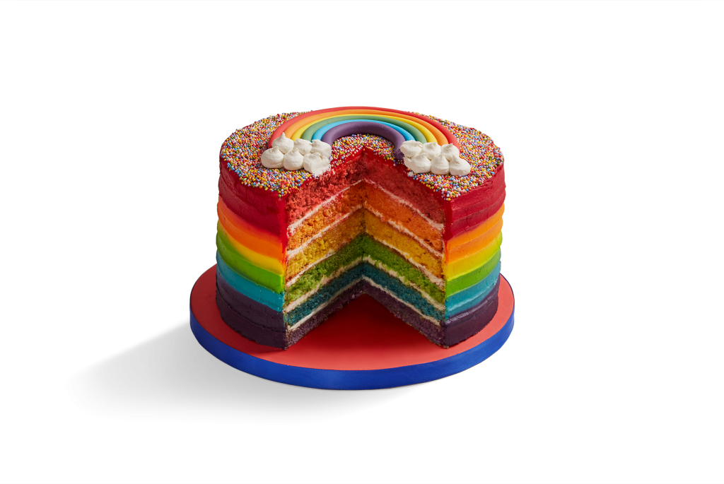 Triple Rainbow Cake