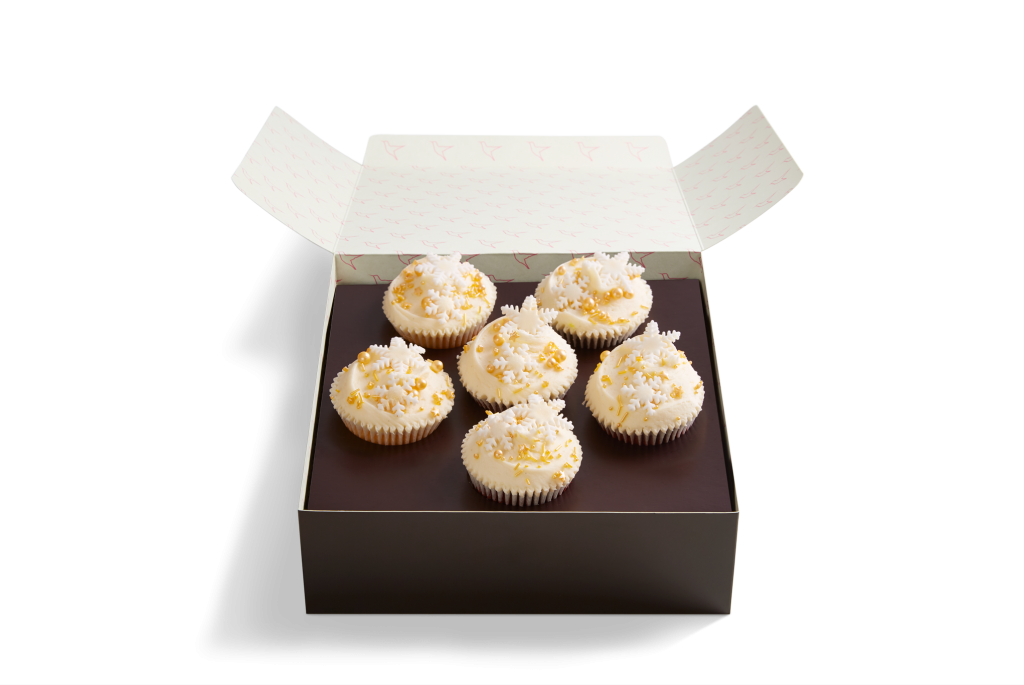 Snowflake Christmas Cupcake Selection Box