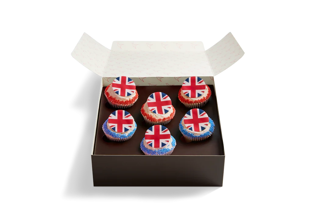 Made Without Gluten Union Jack Cupcake Selection Box