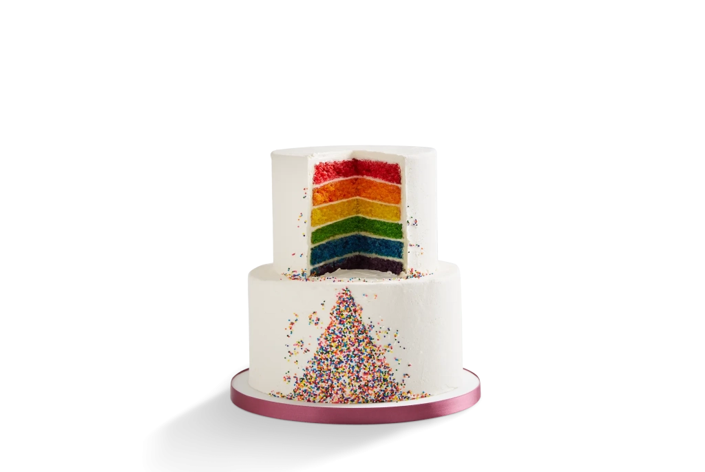 Rainbow Sprinkles Wedding Cake