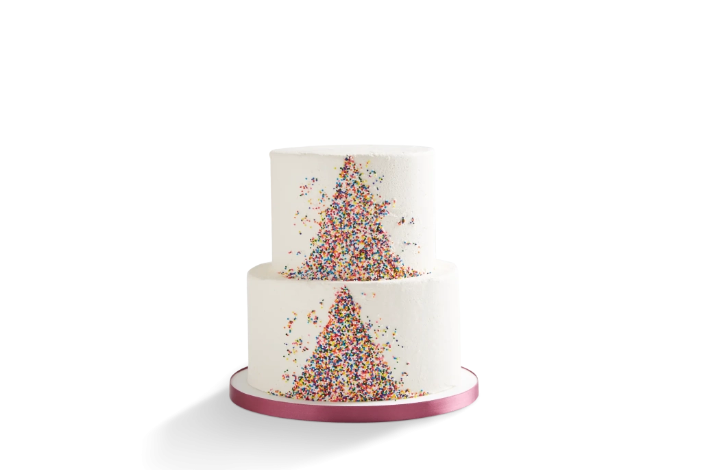 Rainbow Sprinkles Wedding Cake