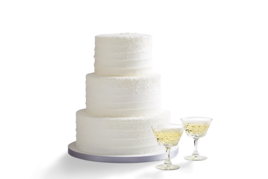 Snowfall Wedding Cake