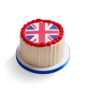 Vegan Vanilla Union Jack Cake